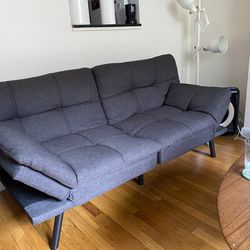 Dark Gray Futon Sofa