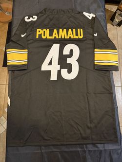 PITTSBURGH STEELERS TROY POLAMALU STITCHED JERSEY SMALL UP TO 6XL