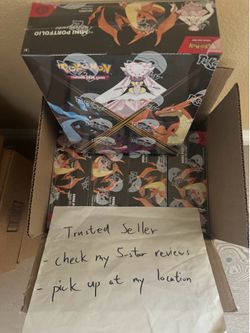$140 each - Pokemon Mega Evolution Phantasmal Flames booster packs with Mini Portfolio Display Sealed