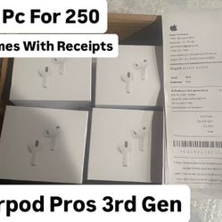 Apple AirPods Pro 3 (3rd Gen) Wireless Earbuds $250 For 10