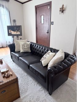 Leather couch