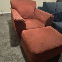 Chair and ottoman $20