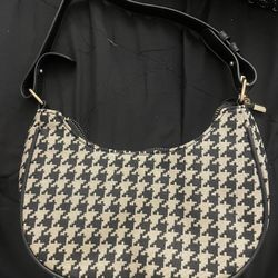 Houndstooth Hobo Bag Purse