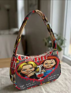 Chucky and Tiffany Horror Themed Shoulder Bag