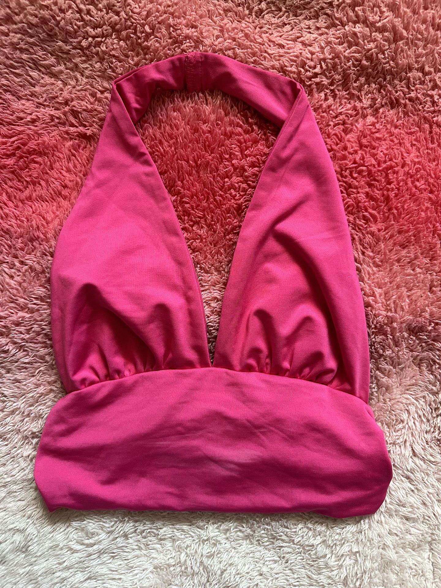 backless halter top