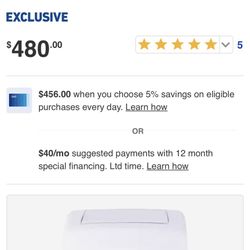 Portable AC With Heat Pump 