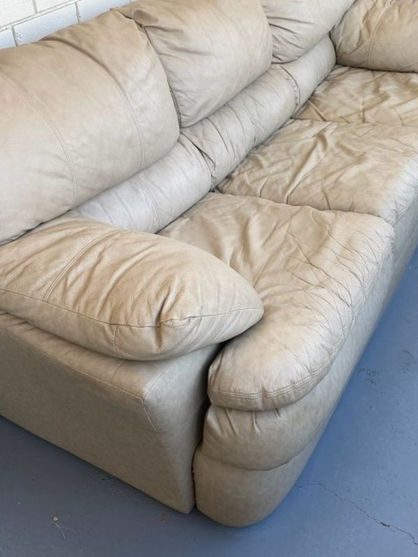 Tan Leather Sofa