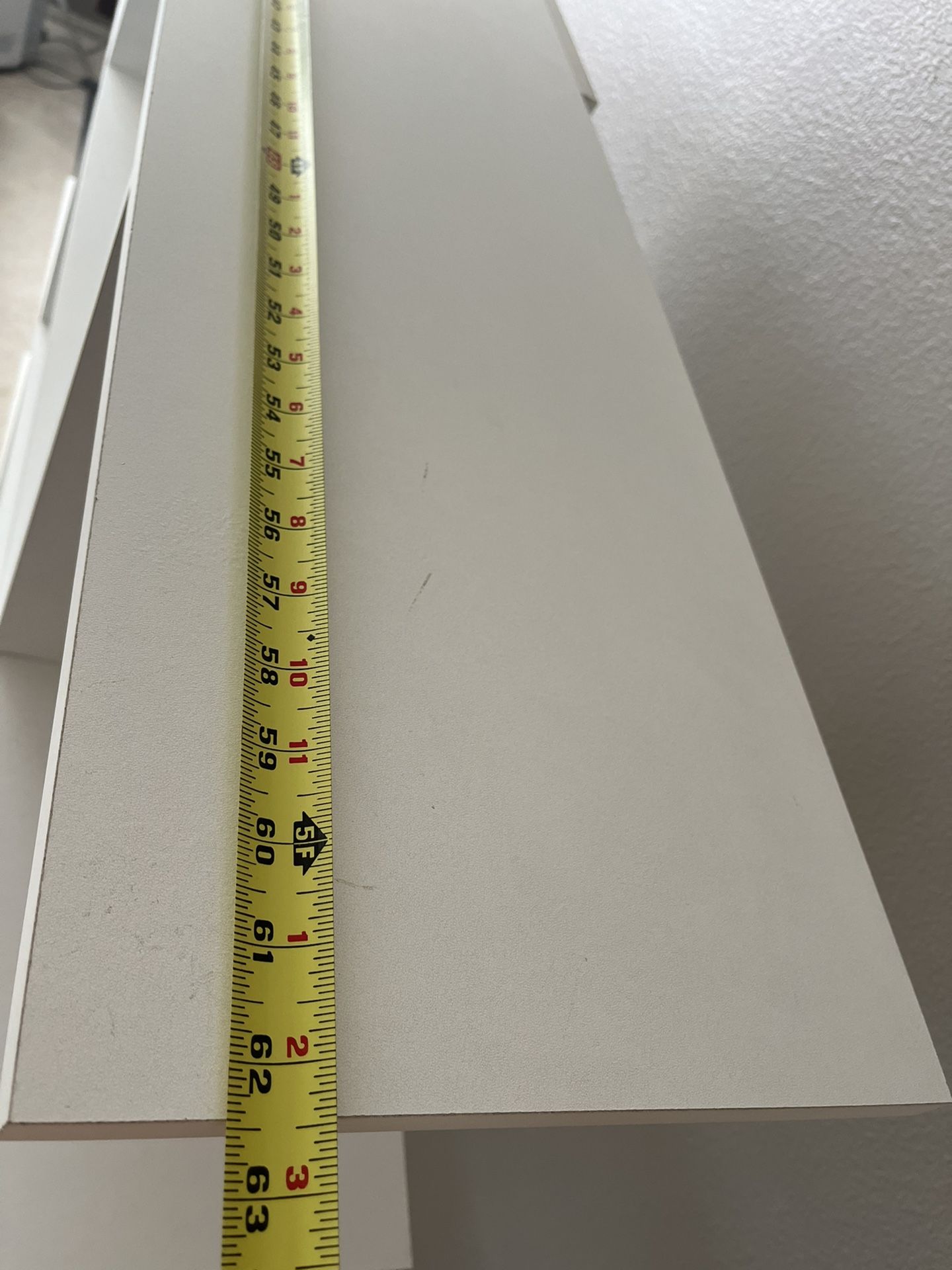 Storage Shelf Clean White Wood Sturdy Build Good Conditi for Sale in