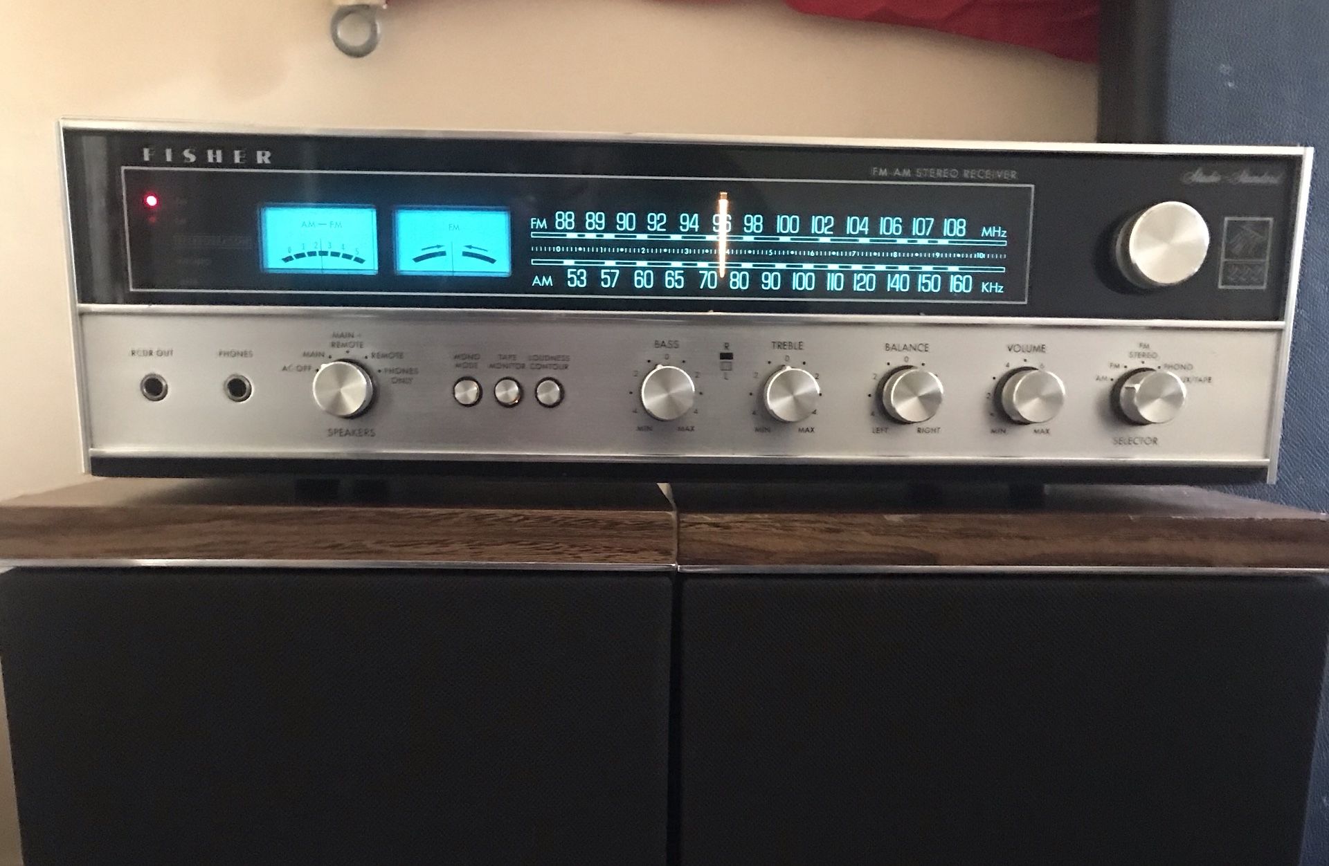 Fisher 222 Receiver w/G.E. SPK 762 speakers