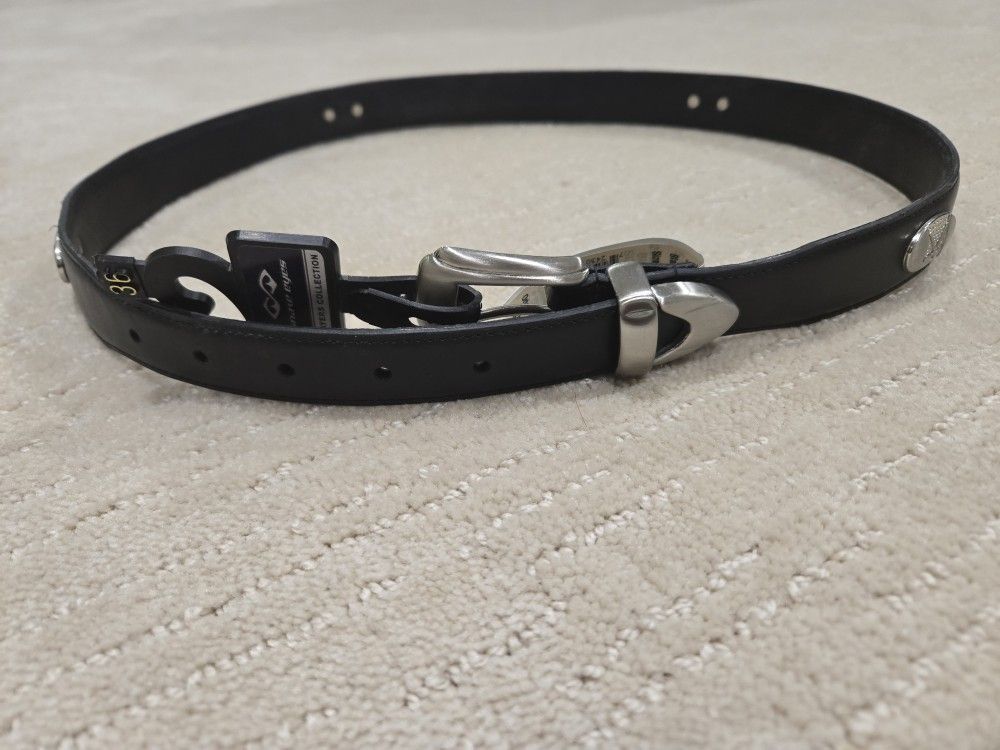 Size 36 Belt - Gold Emblems