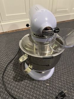 Like-New KitchenAid Artisan 5-Quart Mixer (Rare Lavender Cream) - Complete