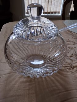 Gorgeous Italian Made Crystal Punch Bowl