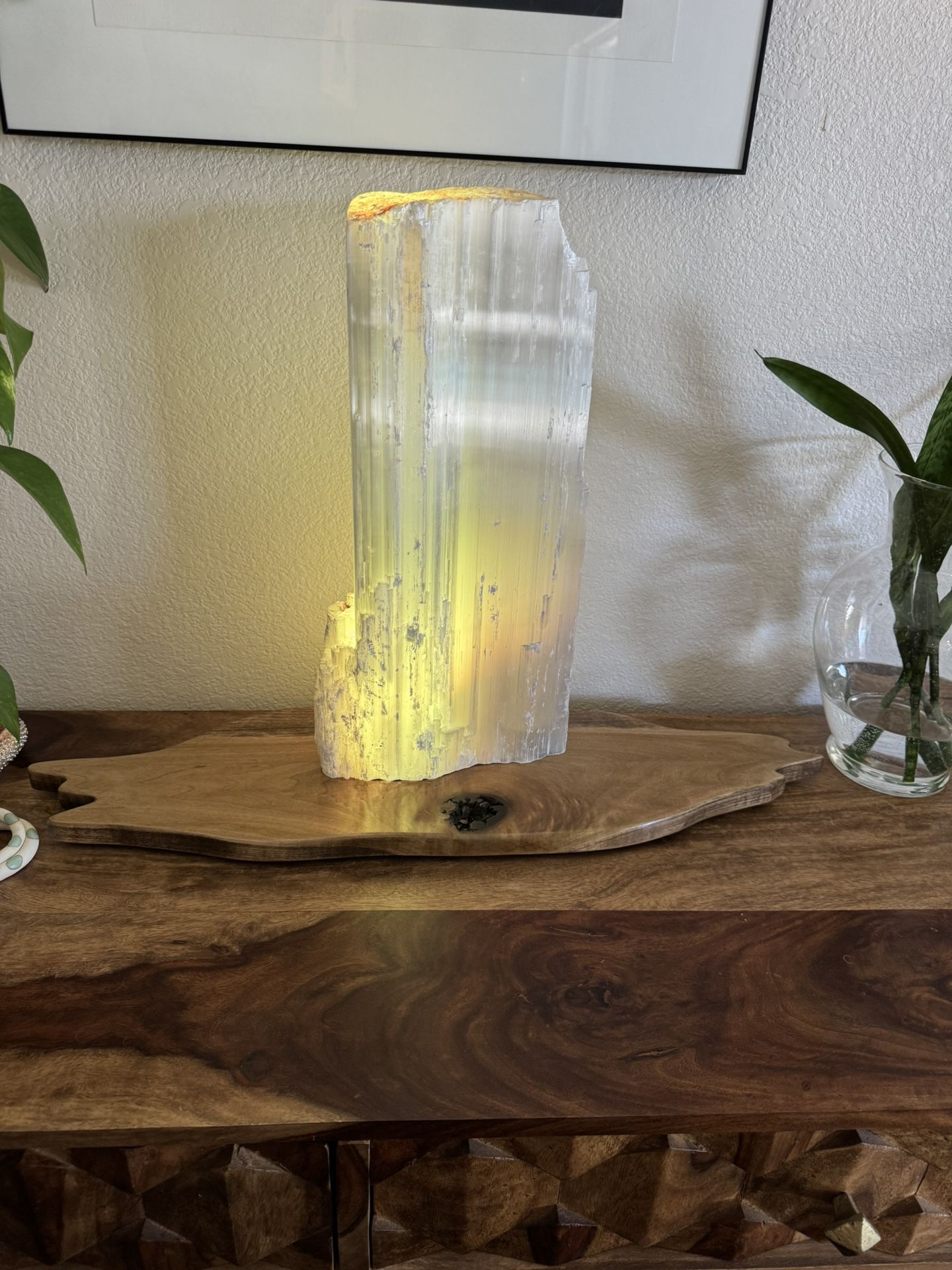 Selenite Lamp