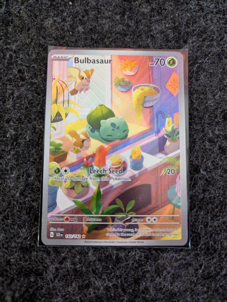 Bulbasaur Illustration Rare Pokemon Card