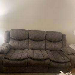 2 Couches 1 Recliner Chair 