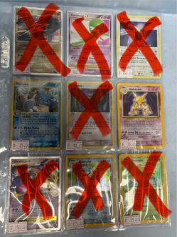 Pokémon HoloTrading Cards from Ex to Very Good