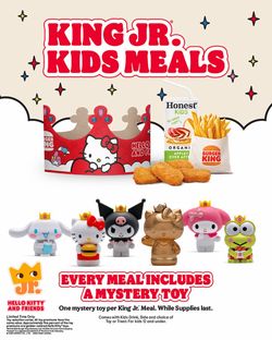 HELLO KITTY BURGER KING TOYS