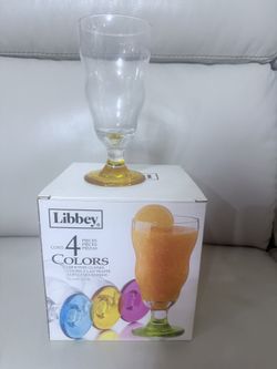 4 Colors smoothie Glasses