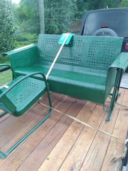70 Year Oldporch Glider An Chair.great Shapr