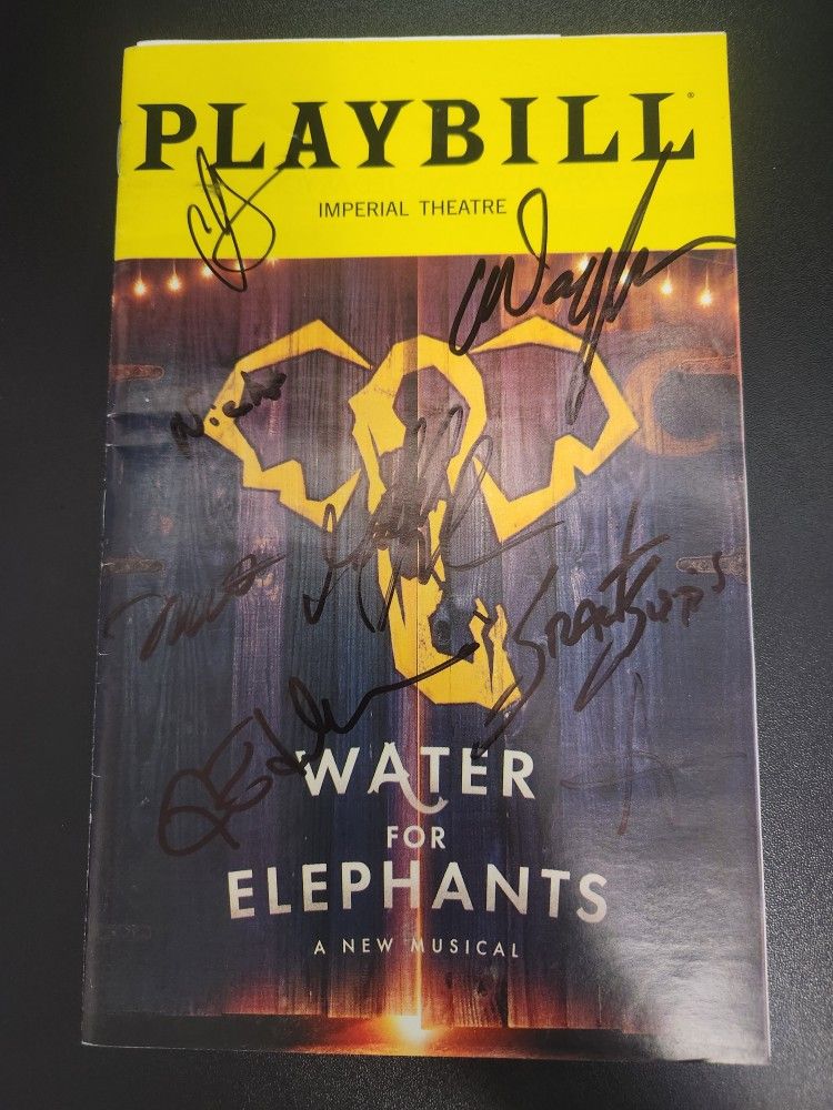 Water For Elephants Signed Broadway Playbill 2024