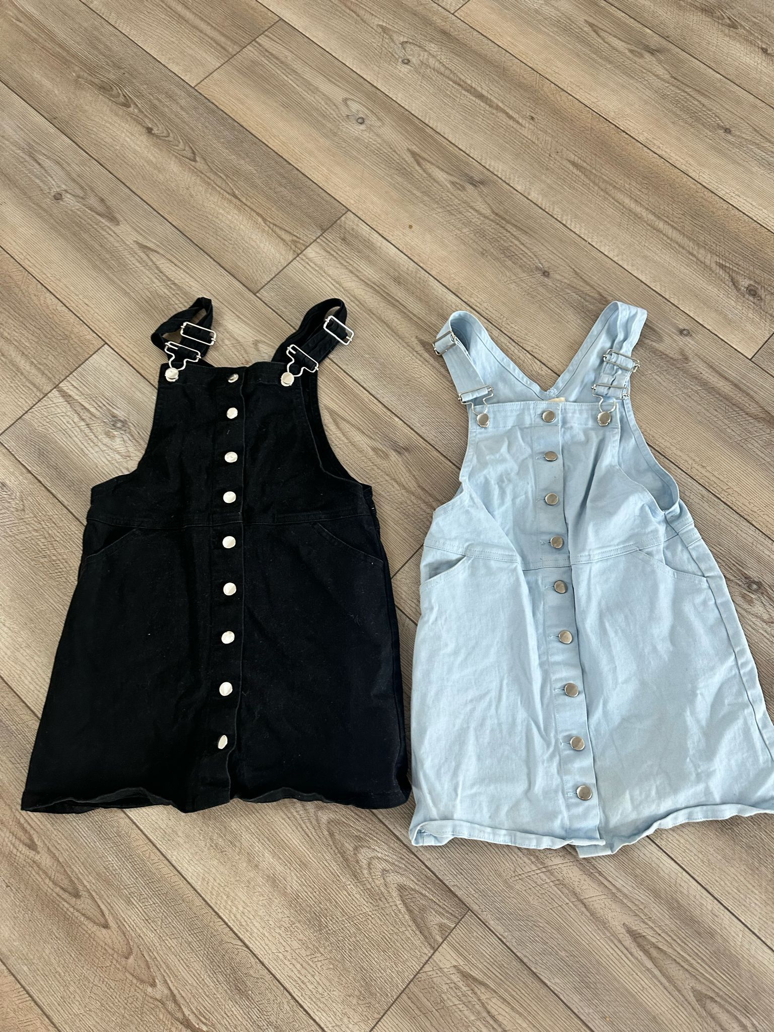 Set A Two Forever 21 Girls, Overall Jean Dress 9/10
