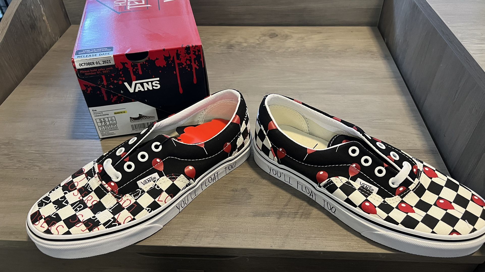 Vans era house of terror “It” shoes Mens womens