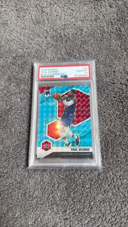 2020 Mosaic Blue Fluorescent Paul George /15 – PSA 10 Gem Mint 💎🏀