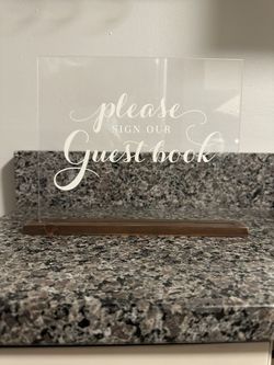 Sign- Please Sign Our Guestbook