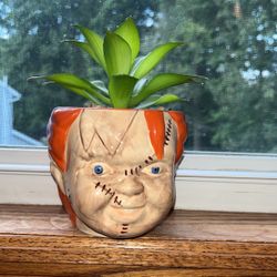 Chucky The Doll Succulent Planter Head Decoration 