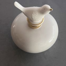 Lenox Porcelain Perfume Bottle w Bird Stopper Special 