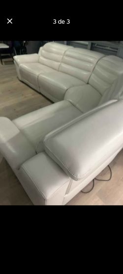 SECTIONAL GENUINE LEATHER RECLINER ELECTRIC DELIVERY 🚚 SERVICE AVAILABLE 🚚