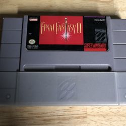Super Nintendo SNES Final Fantasy II 2 Authentic Tested Working Cart only