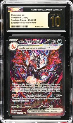 CGC PRISTINE 10 Graded Pokémon Pokemon Cards Slabs Charizard Gardevoir Paldean Mega