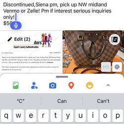 Authentic Lv Siena Pm 