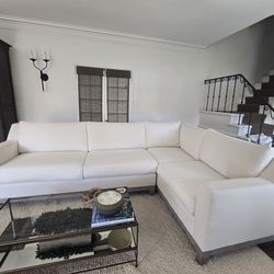 Custom White Couch