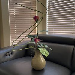 Unique Silk Flower Arrangement In A Vase