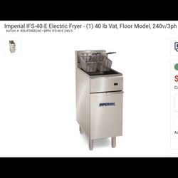 Imperial IFS 40 E Electric Fryer 