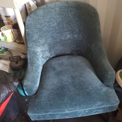 Blue side chair