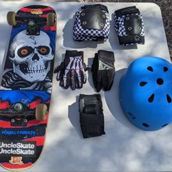 Youth Skateboard and Safety Gear
