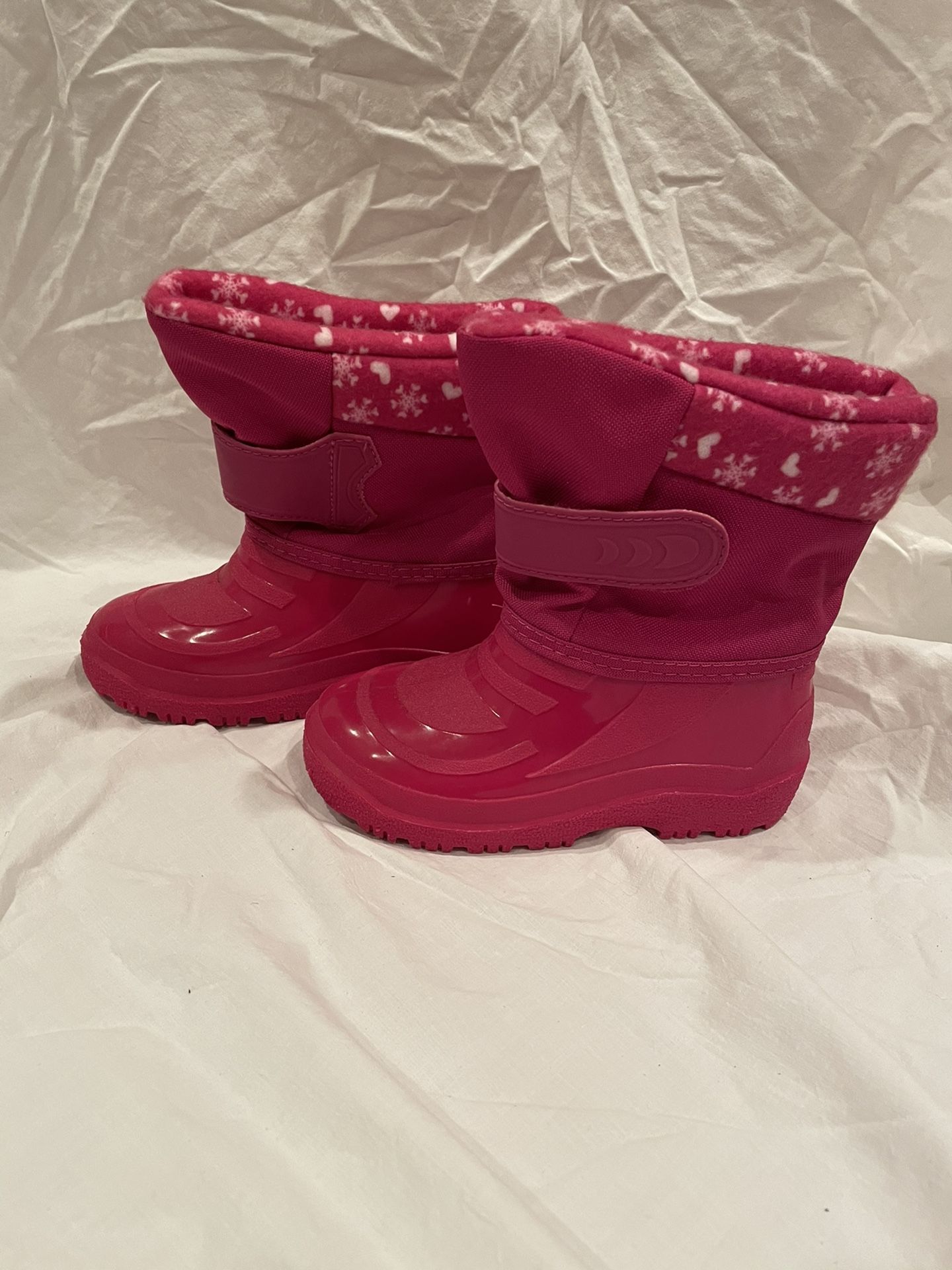 Kids Pink Size 10 Snow Boots