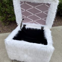 Furry Ottoman 