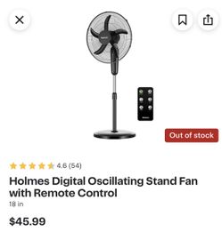 Holmes fan with remote