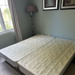 Free Box Spring And Metal Frame And Pad