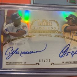 ANDRE DAWSON AUTO 01/24 CUBS