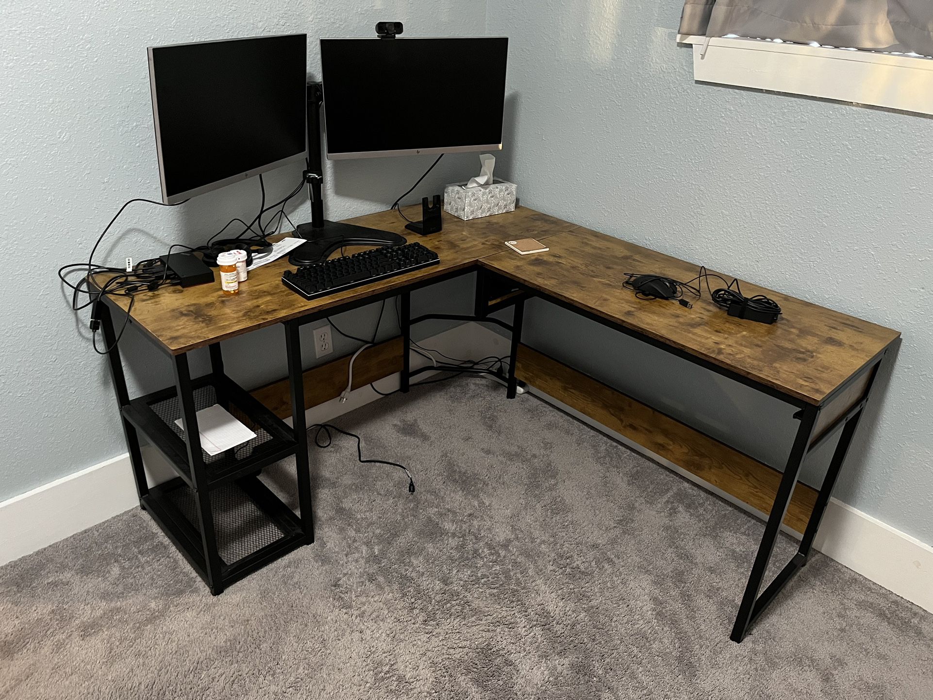L-Shaped Desk (Tribesigns Brand) 55”x59”