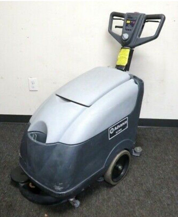 Advance Sc400 17B Electric & Battery Powered Walk Behind Floor Scrubber $1600 Equipped with built in recharger