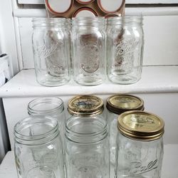 One Dozen Ball Quart Mason Canning Jars