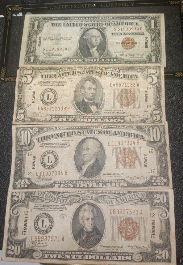 Hawaiian Silver Certificate Complete Collection