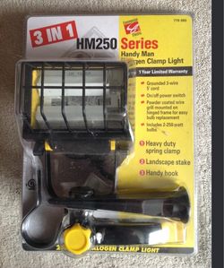 Commercial Electric Hm250 3 In 1 250w Halogen Clamp Work Light