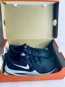 New Open Box Nike Precision V Shoe Size 9, Black & White, CW3403-003